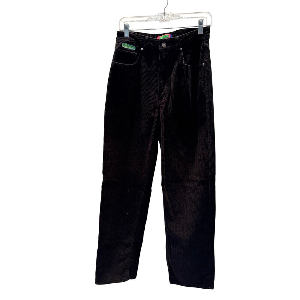 Empyre Pants Womens 29x29 Black Tori Corduroy Baggy Skater Grunge Loose Casual